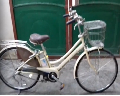 Xe đạp trợ lực Nhật Bản Yamaha Pas baby màu xanh hàng Nhật bãi mới 90