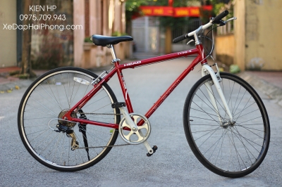 Xe đạp Touring nhật bãi HEAD TYPE-S CB-S701 màu đỏ (new 90%)